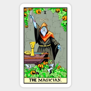 Halloween Zombie Magician: Dark Powers in the Night Sticker